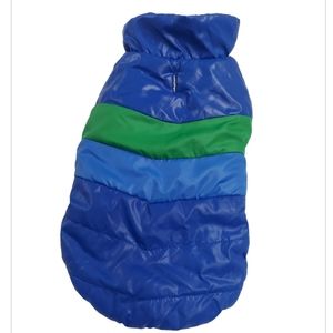 VibrantLife Green & Blue Colorblock Sherpa Lined Jacket